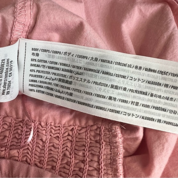 Abercrombie Pink Ruffle Babydoll Sleeveless Top - Picture 4 of 4